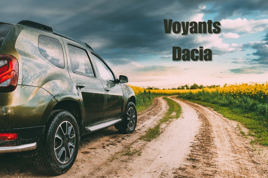 Dacia duster sur terrain en terre