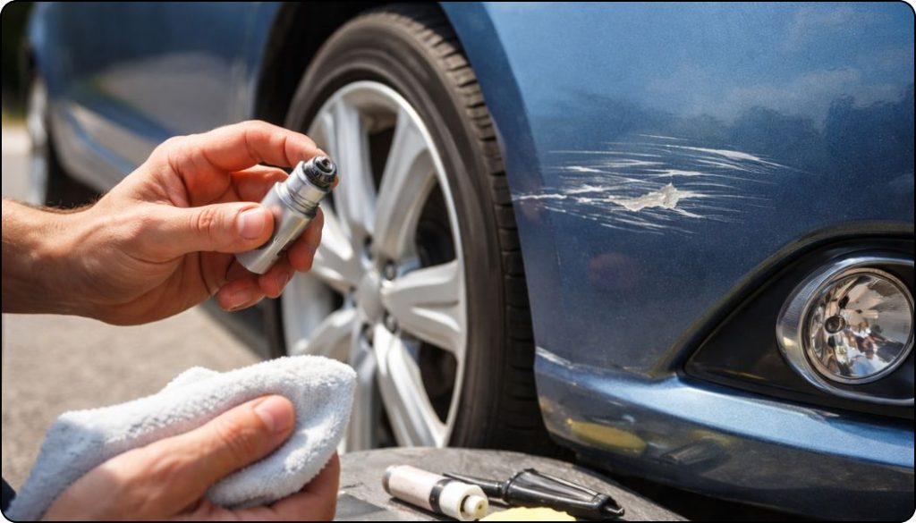 Entretien carrosserie rayures