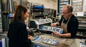 plaque immatriculation personnalisée