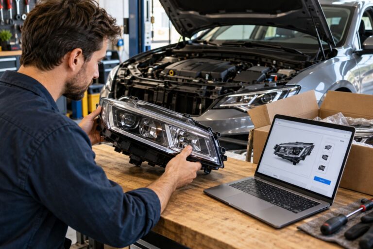 Pièces auto achetées en ligne homologation